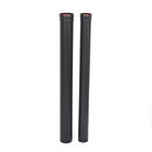Carbon Steel Black Pellet Stove Pipe Straight Round Shaped Custom Size High Performance