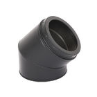 Tee Fitting Black Chimney Pipe Components EN1856-1 Standard Stainless Steel Material