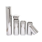Weatherproof 12 Double Wall Chimney Pipe Fully Sealed Components High Density