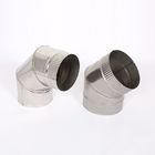Single Wall Angled Chimney Pipe 0.45mm-1.2mm Thickness CE Certification