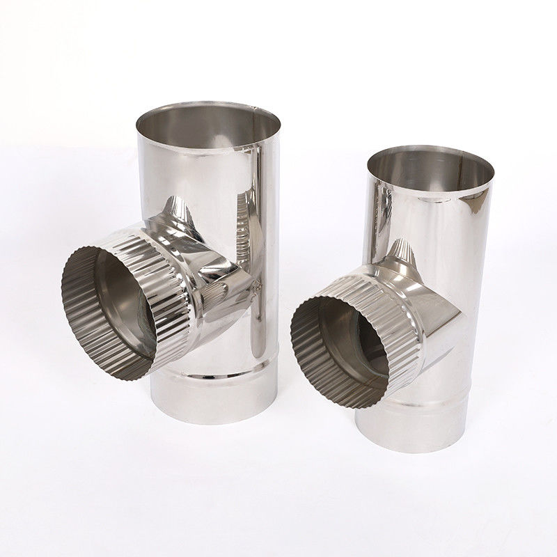 Metal Angled Chimney Pipe Energy Saving High Safety Corrosion Resistant Reliable